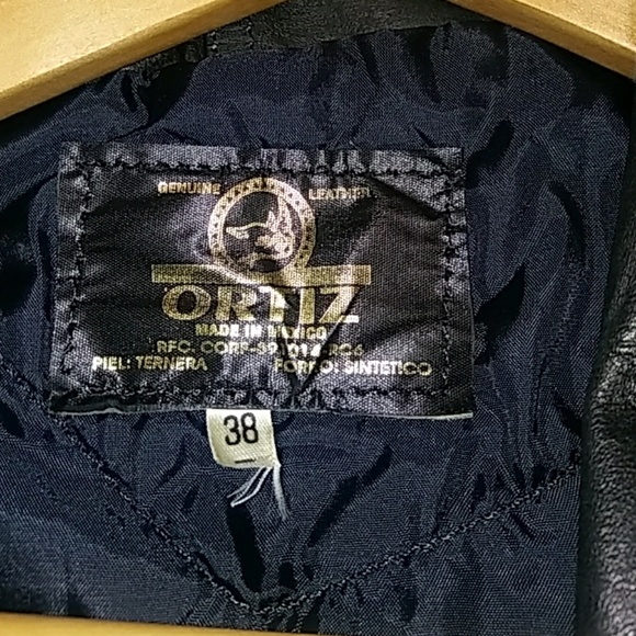 Ortiz Genuine Leather Bomber Jacket Size 38 - Picture 3 of 8